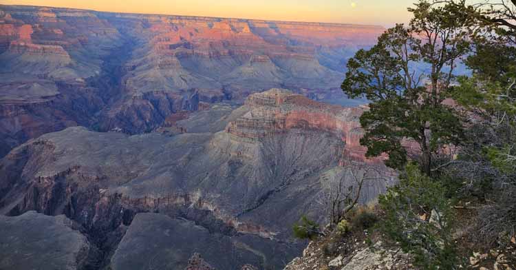 south rim sunset